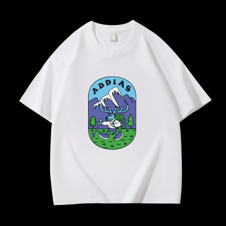 【一折粉丝福利】潮牌男女同款圆领百搭T恤