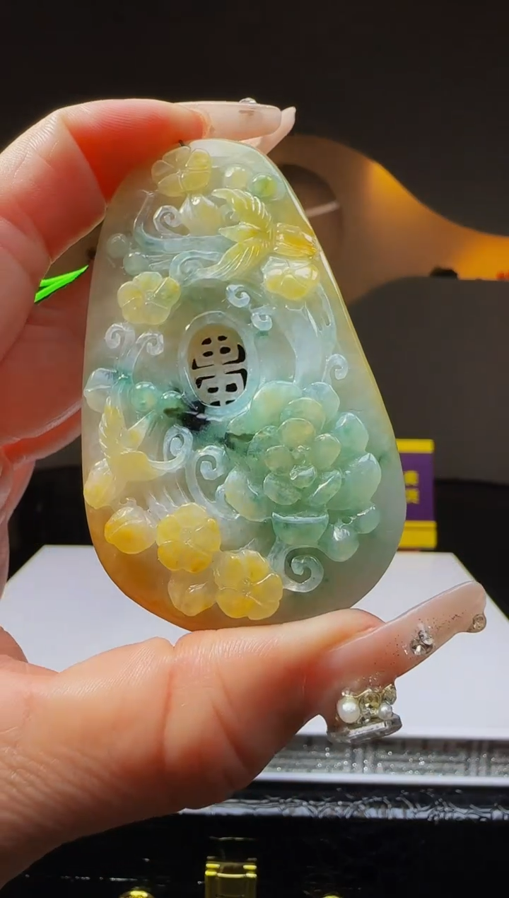 【闪购商品】定制翡翠未镶嵌Q04189翡翠毛货