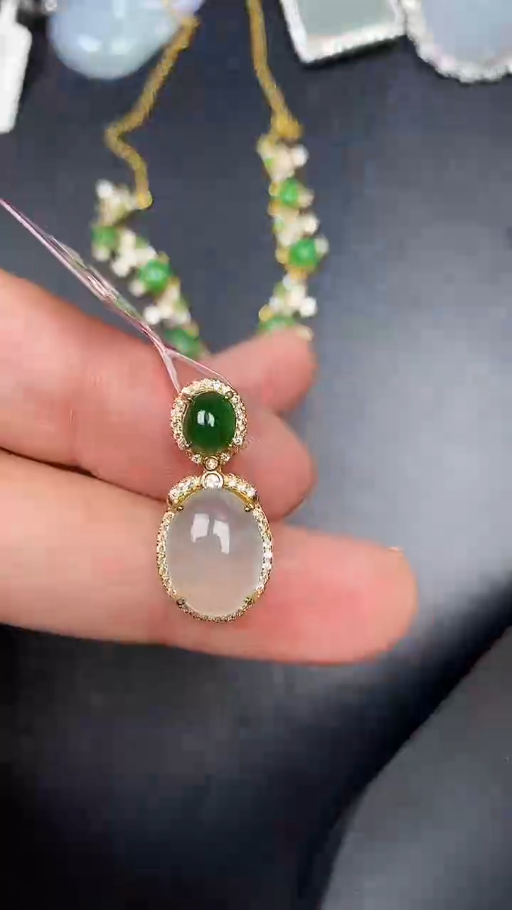 银S925镶嵌戒指翡翠1890