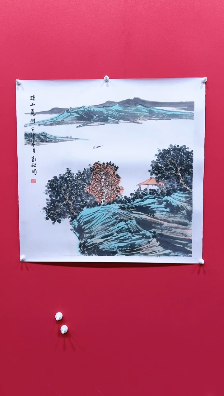 【闪购商品】国画彭皓42*42...........