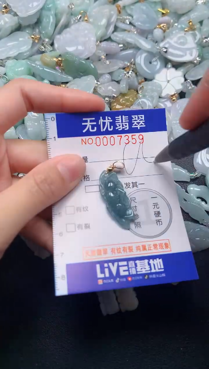 颈饰未镶嵌翡翠7359