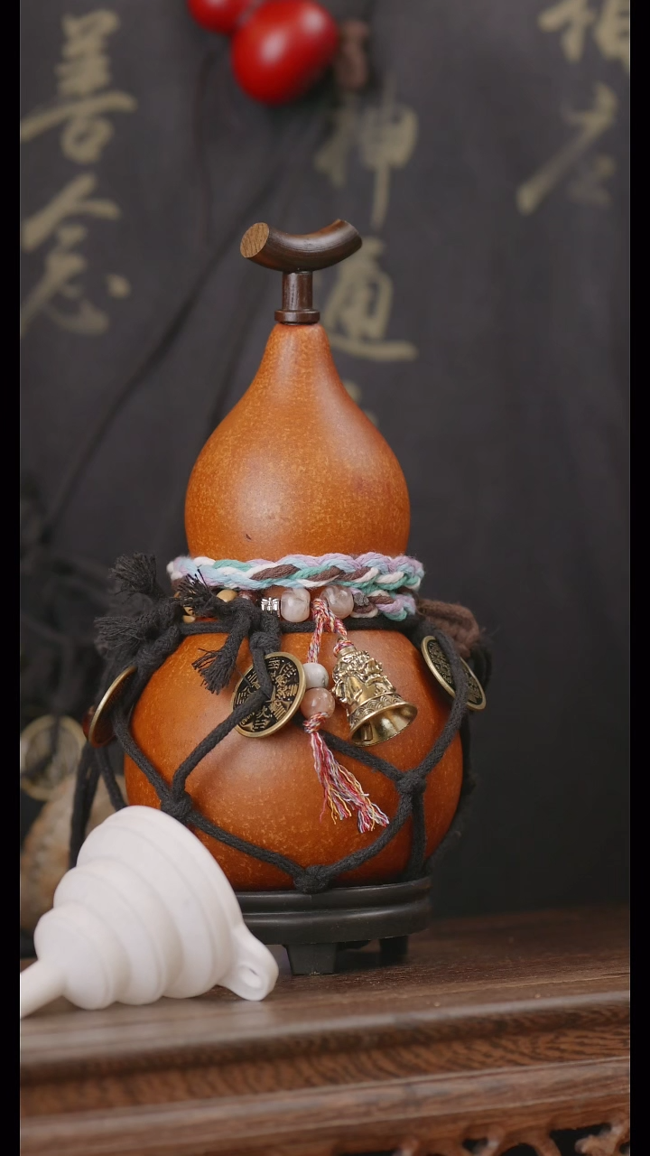 【闪购商品】368号精品天然大漆工艺防渗内胆酒葫芦~