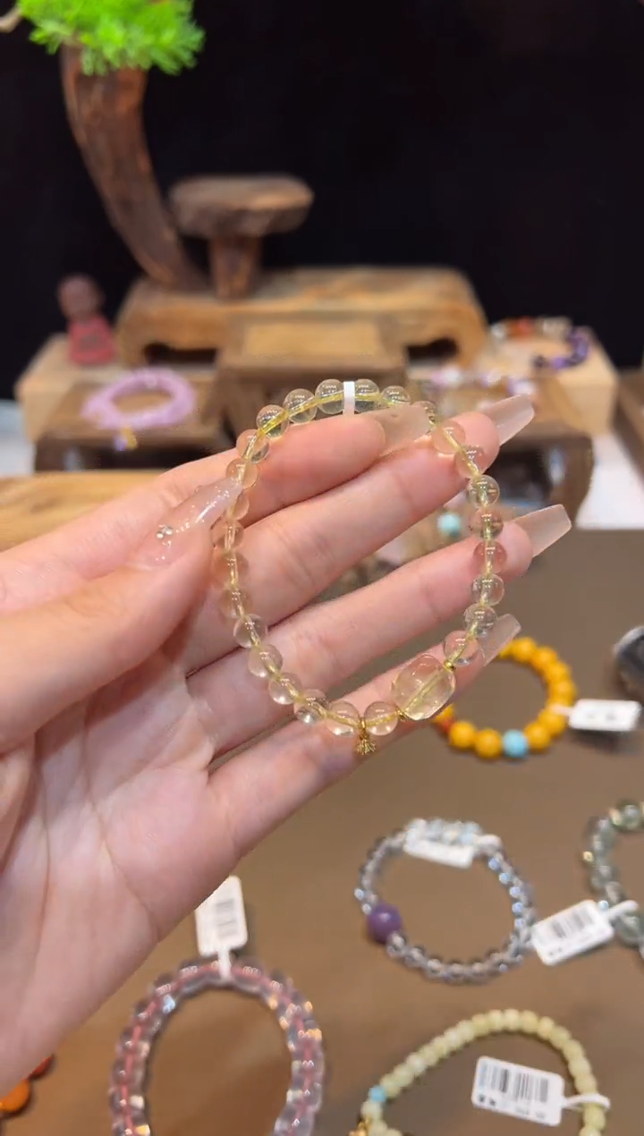 水晶手链未镶嵌手饰@@