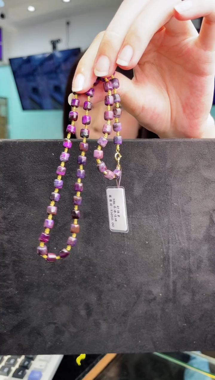 未镶嵌苏纪石（舒俱来）项链k金南非舒俱来