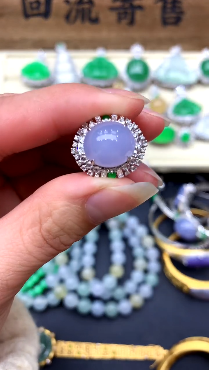 【闪购商品】翡翠戒指18K金镶嵌367-中国好珍宝