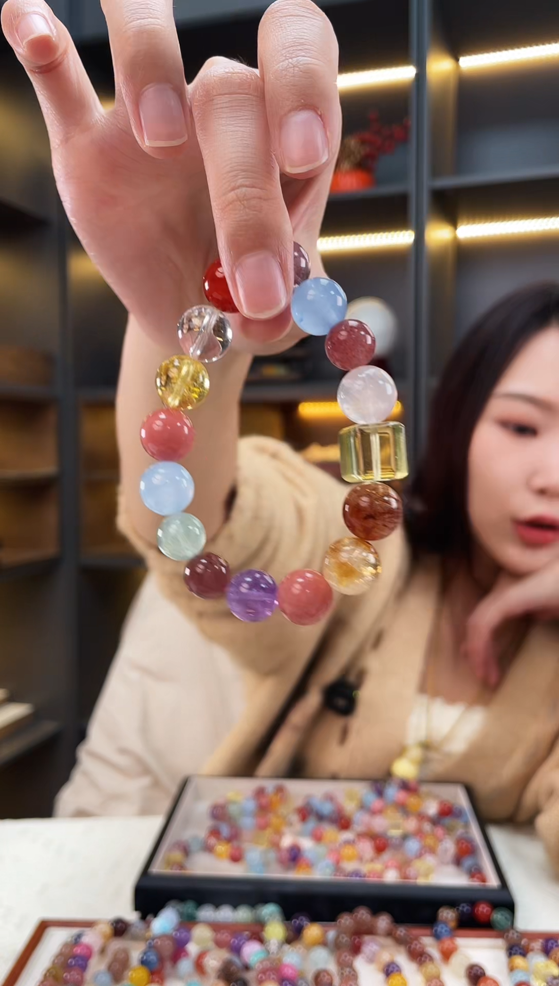 未镶嵌手链水晶汪苏泷同款手串