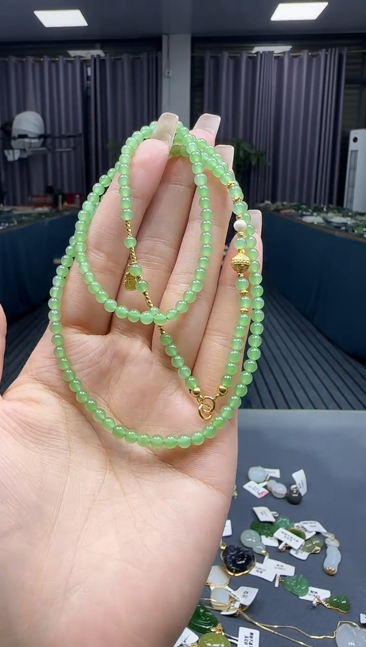 和田玉银S925镶嵌挂件1