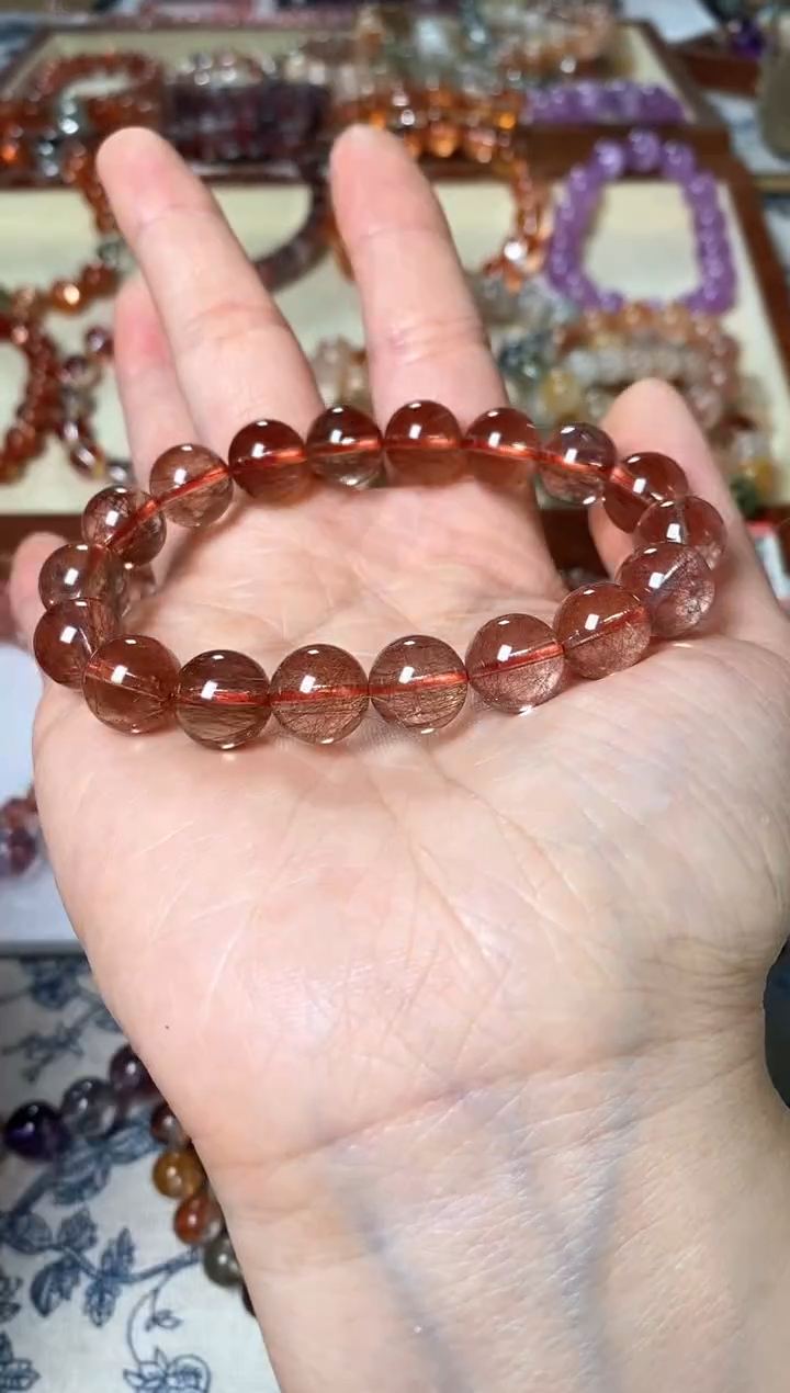 未镶嵌手链水晶红发晶