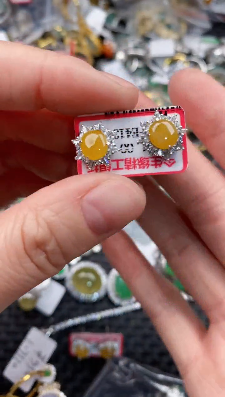 银S925镶嵌戒指翡翠10               4