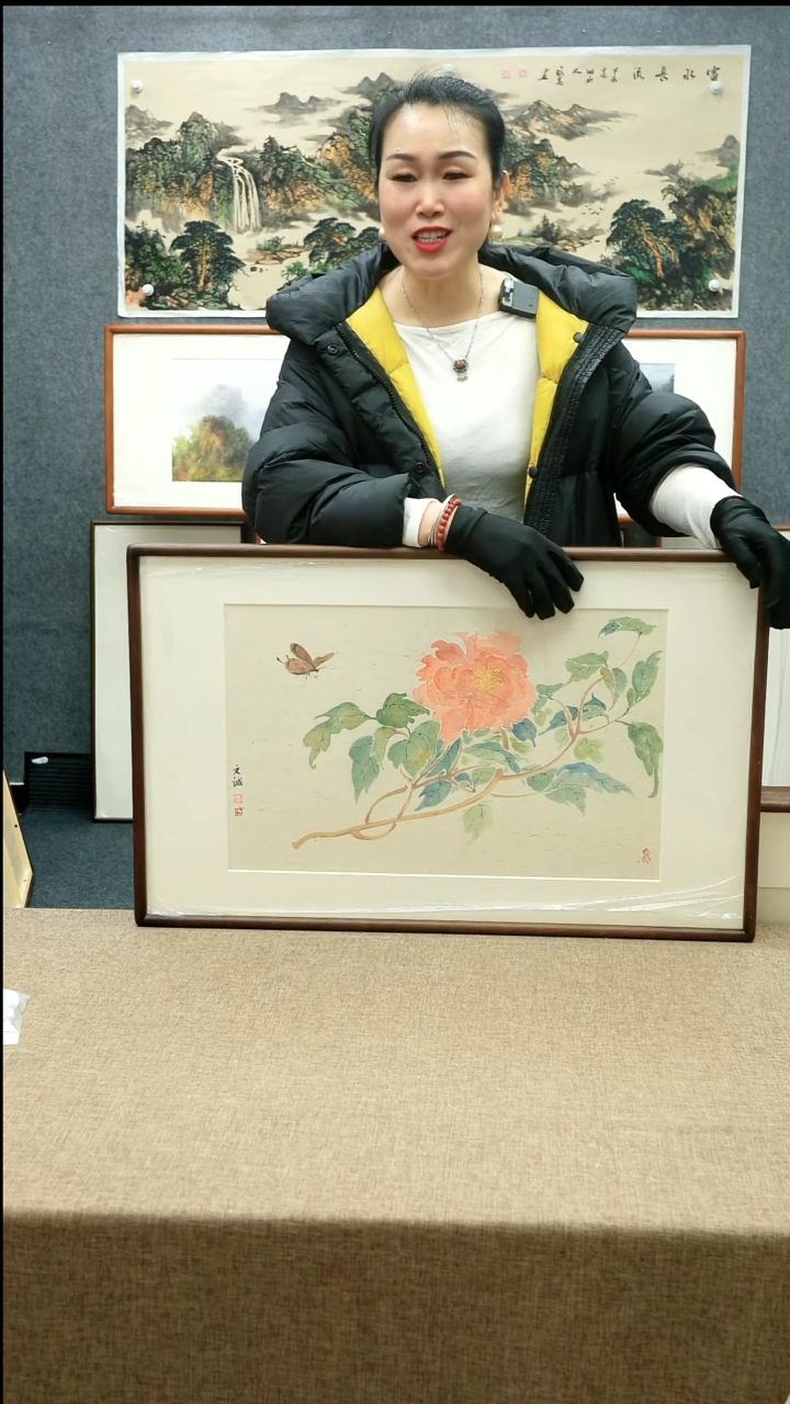 【闪购商品】国画48*77文诚老师花鸟