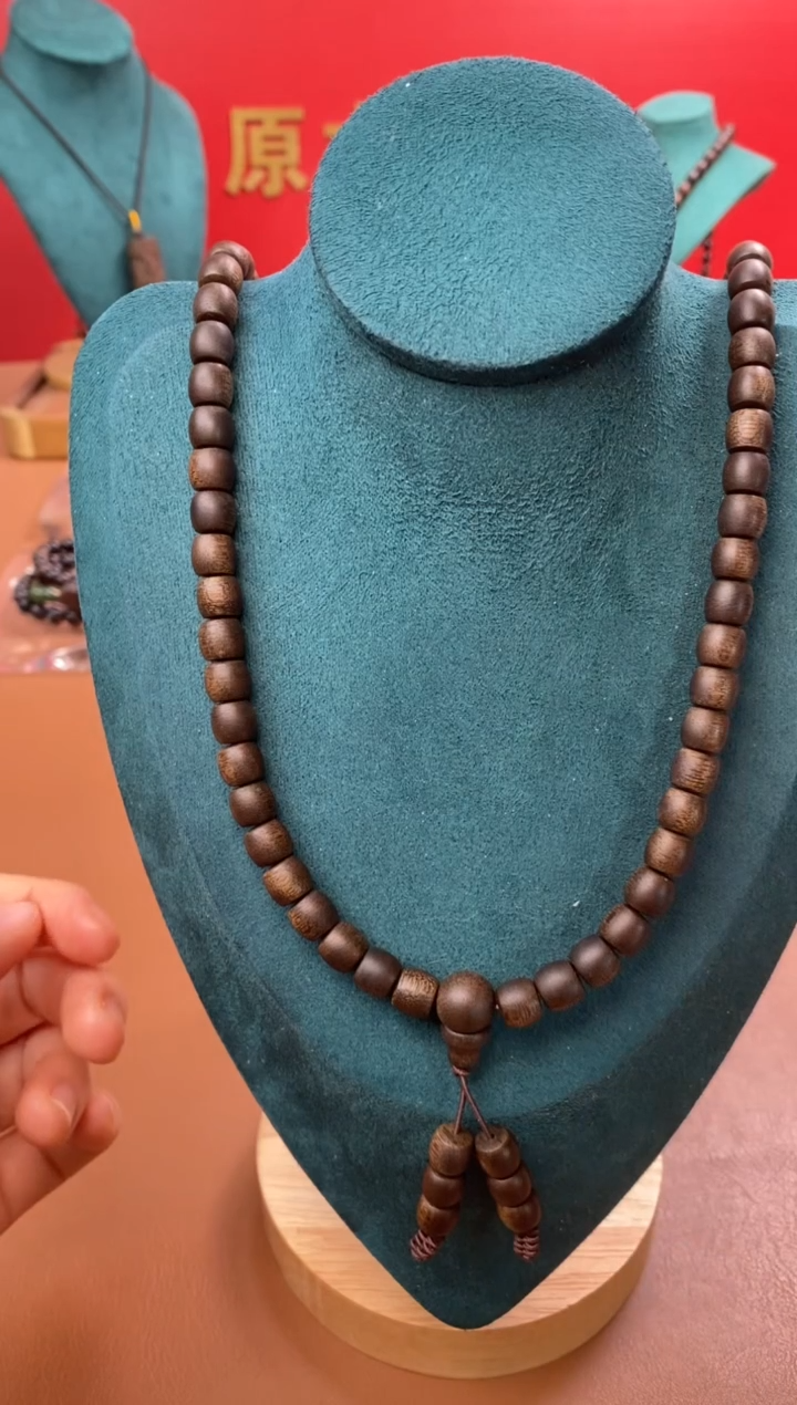 【闪购商品】沉香手串P越南芽庄白棋7*7*108颗玉化料