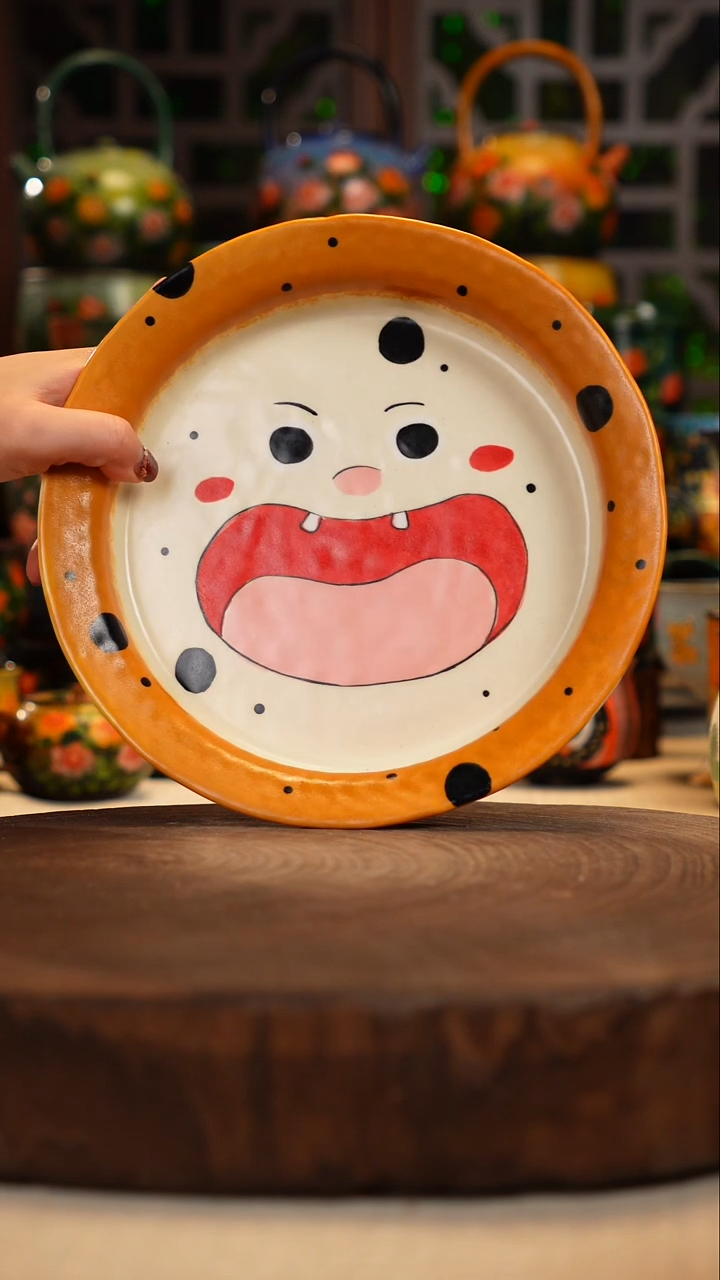 陶瓷油画手绘釉下彩