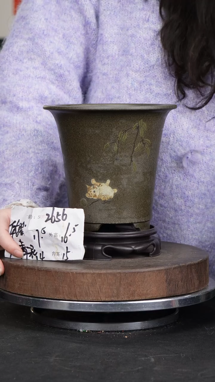 【闪购商品】紫砂花盆2656+s紫砂花盆&