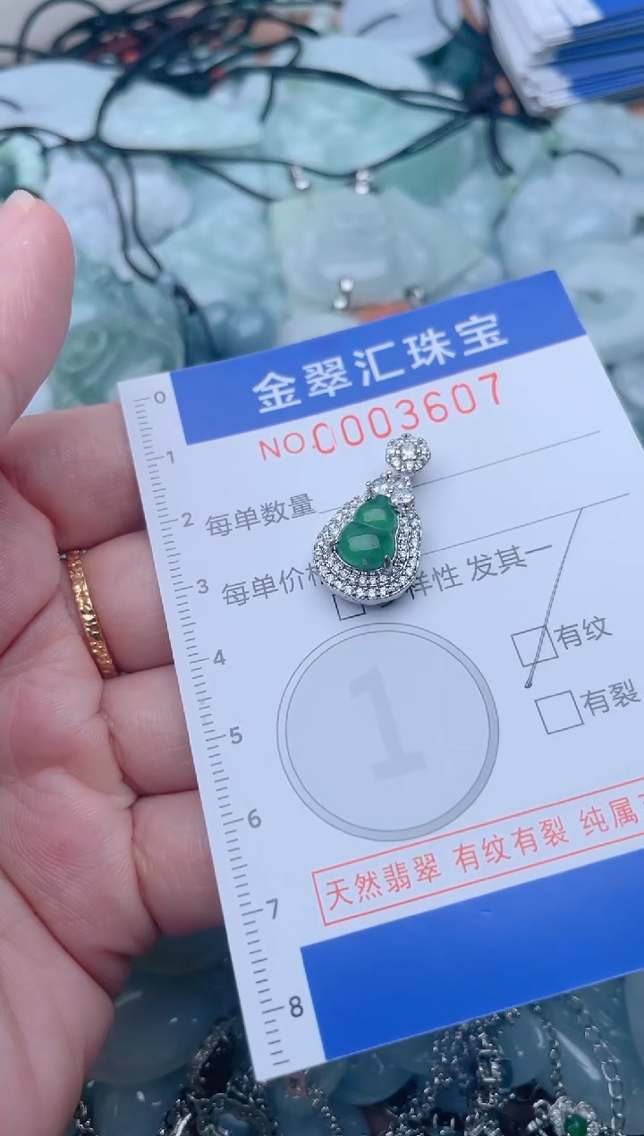颈饰未镶嵌翡翠3607
