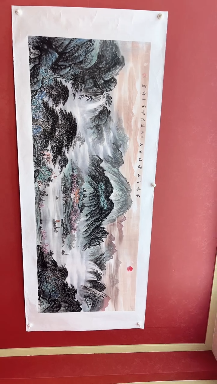 【闪购商品】国画古新华  画意江山  山水画作