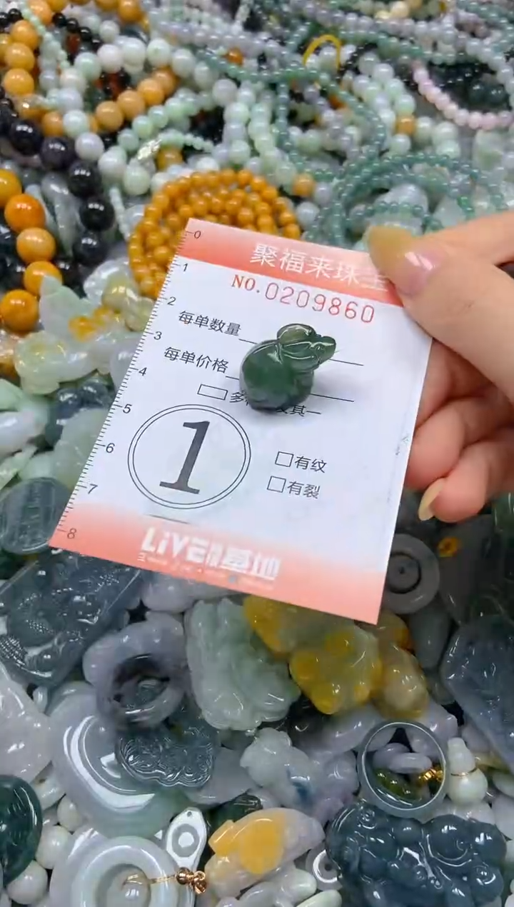 翡翠挂件未镶嵌闪购0209860