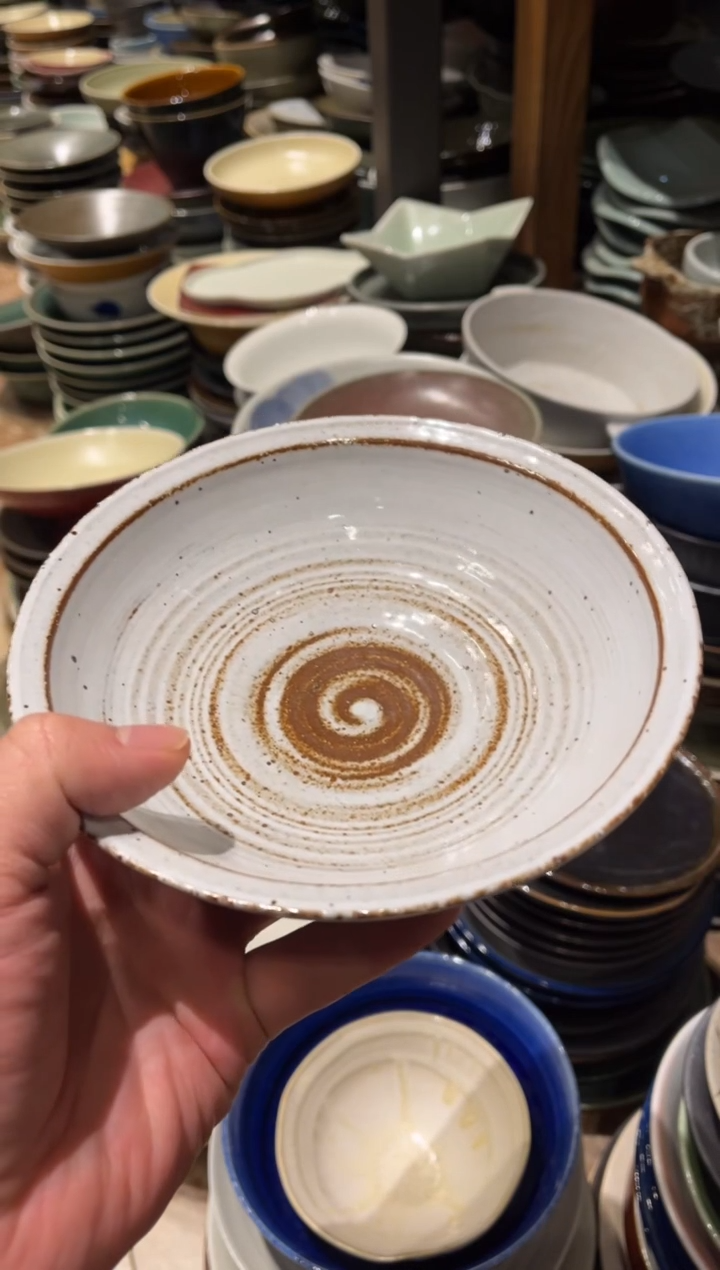 【闪购商品】瓷片499白麻点厚边碗1个