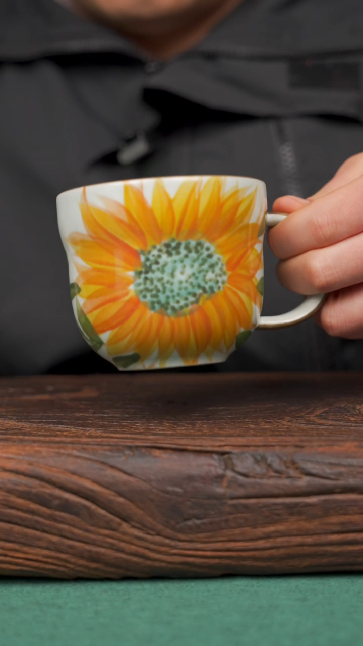 【闪购商品】瓷片75景德镇杯釉下手工手绘瓷器