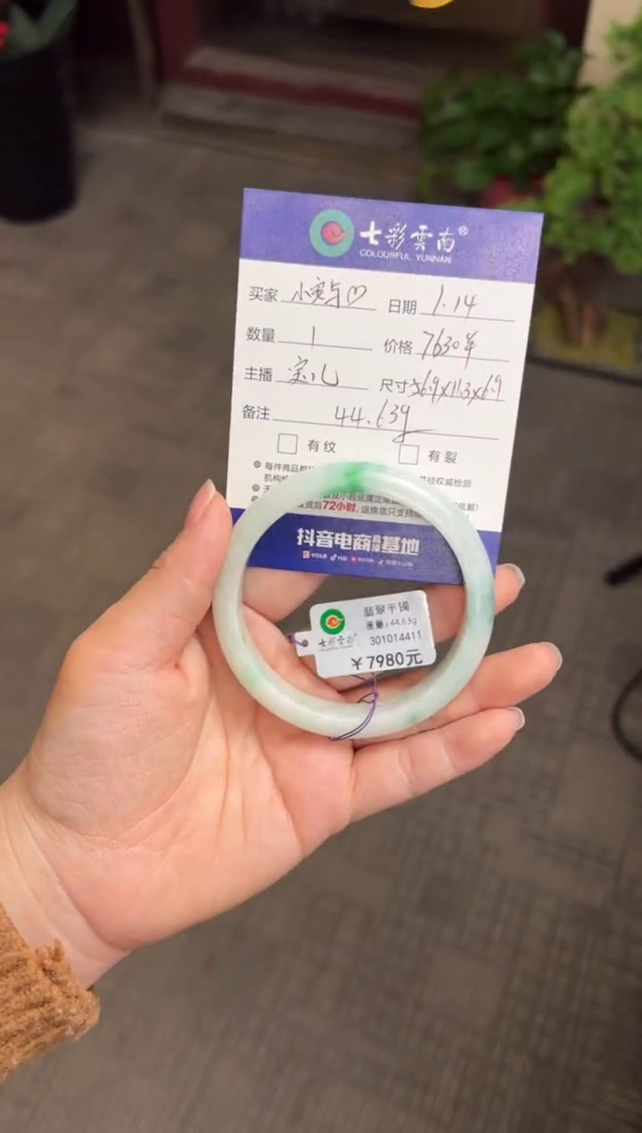 【闪购商品】翡翠手镯未镶嵌绿