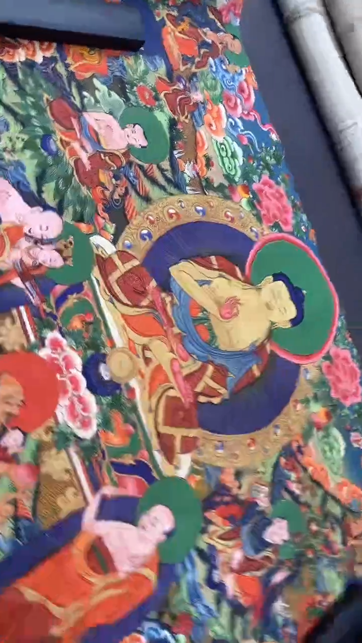 卷轴画王姬藏传唐卡艺术品
