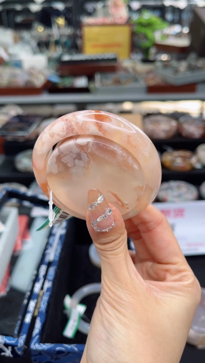 【闪购商品】石英质玉手镯未镶嵌52圈口（赠品镯心）3505243