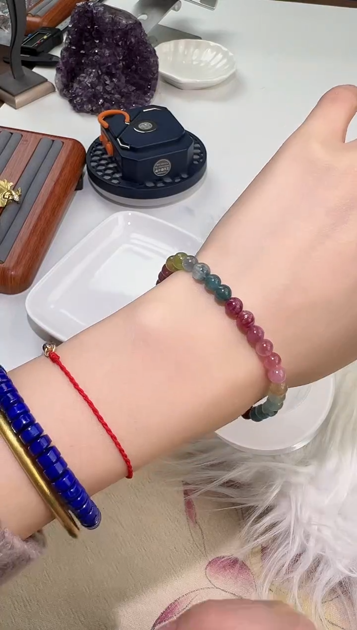 【闪购商品】碧玺手链未镶嵌0114s023多样性发一