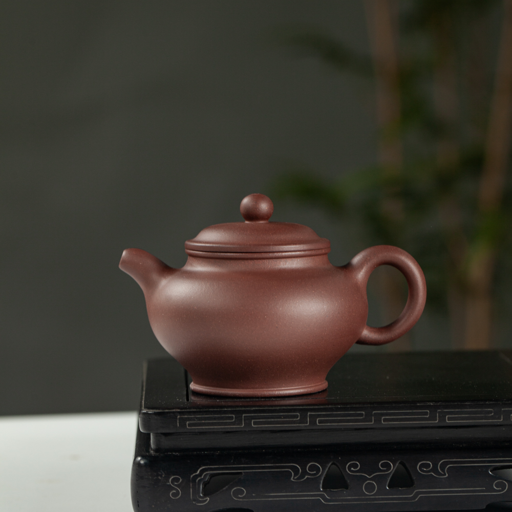 紫泥容天170cc紫砂壶