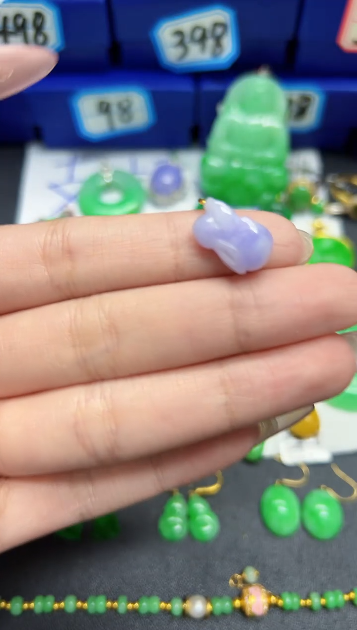 【闪购商品】翡翠颈饰18K金镶嵌Y缅料A货/支持复检/一件