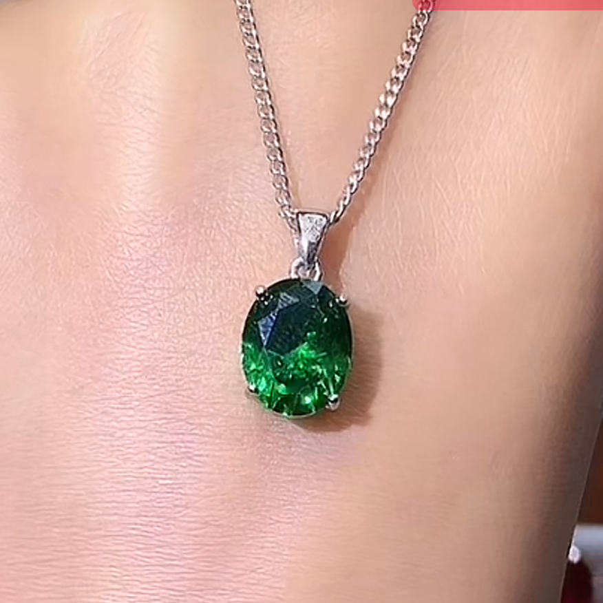 高奢定制-莎 弗 莱绿 碧吊坠白911