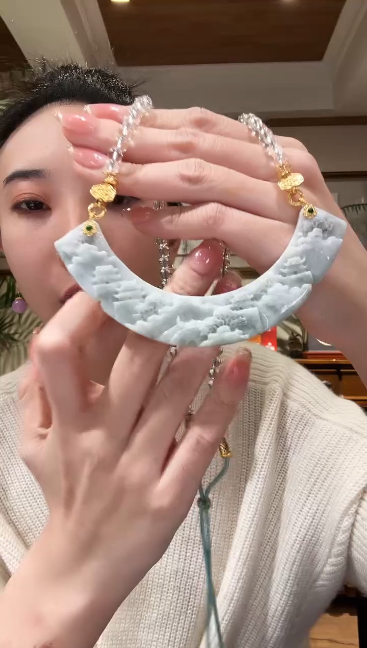【闪购商品】翡翠颈饰未镶嵌国风