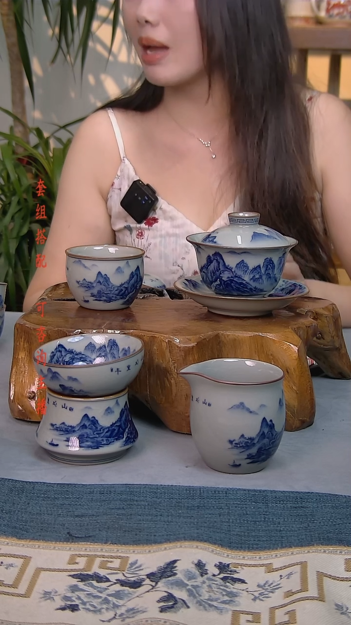 简装家用款4件套 老陶泥开片纹陶瓷茶具