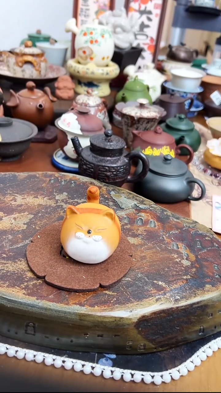 【茶瓷物语】胖猫茶宠