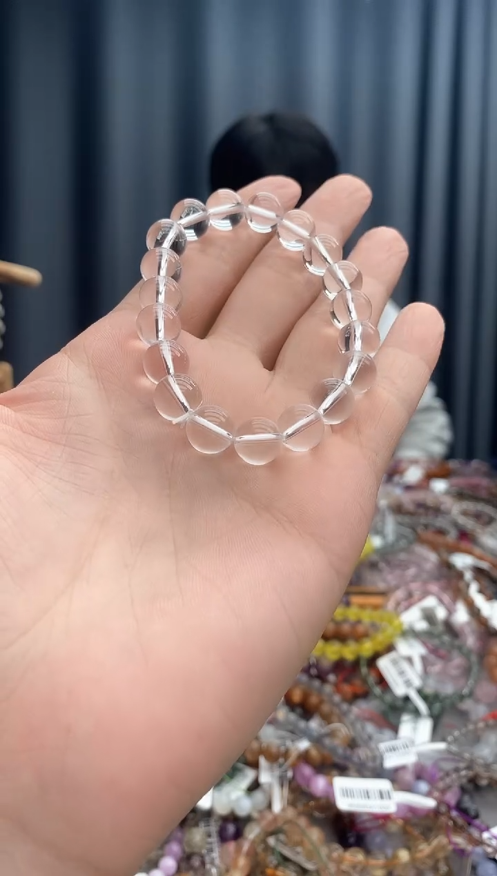 【闪购商品】水晶手链未镶嵌双A白水晶10MM