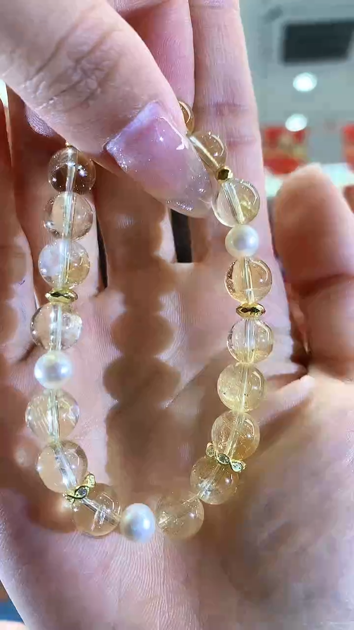 【闪购商品】水晶手串未镶嵌黄阿赛手串STZ