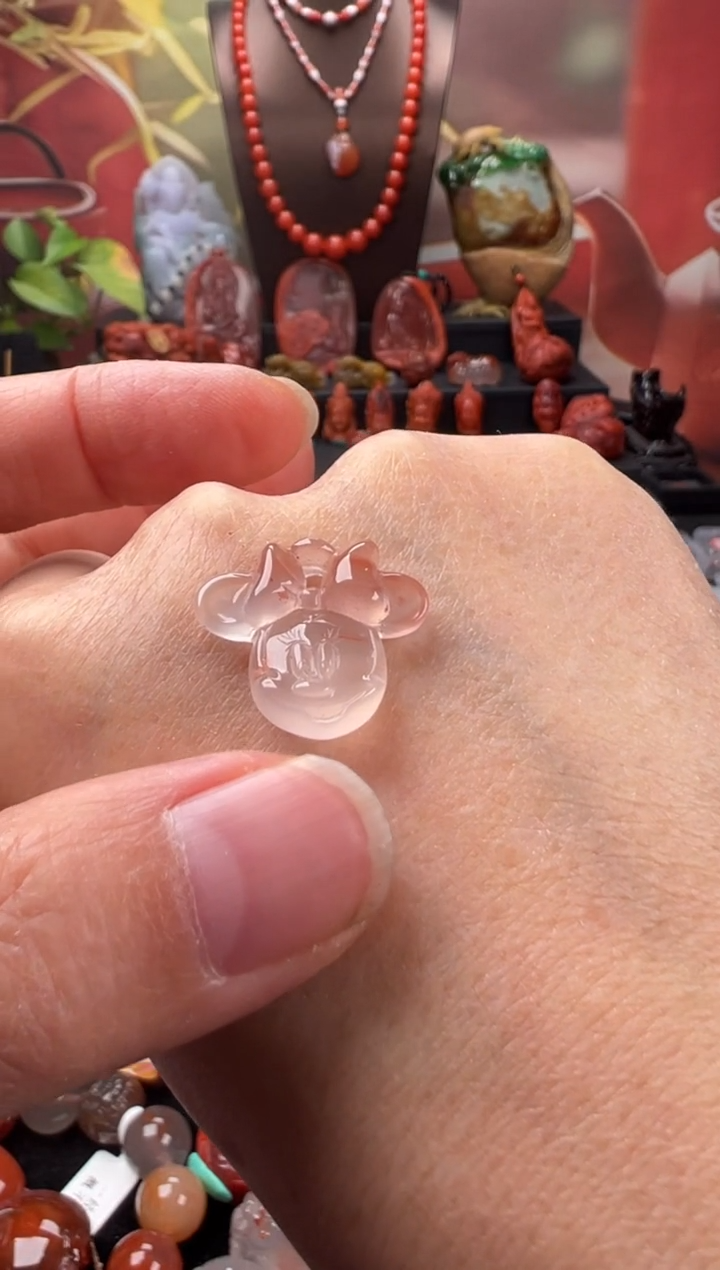 未镶嵌米妮南红玛瑙米妮