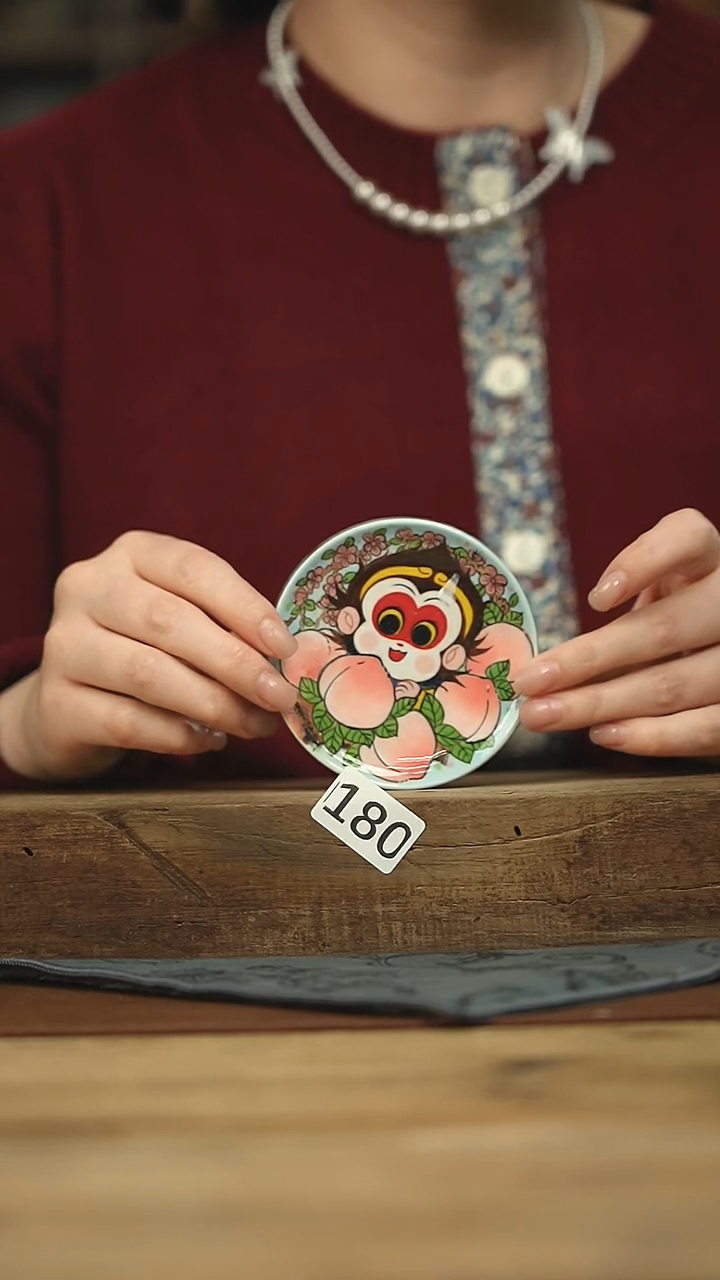 设计师手作款 泥古手绘盖置