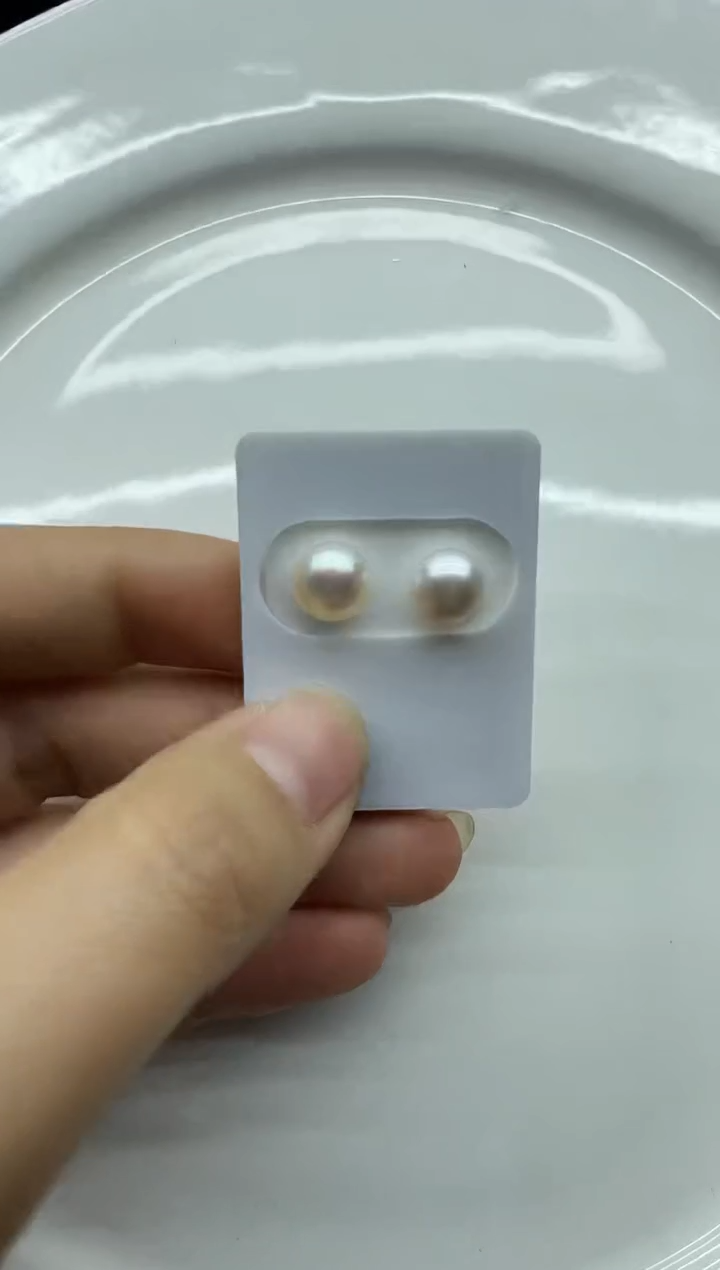 【闪购商品】银S925镶嵌淡水珍珠耳饰耳钉