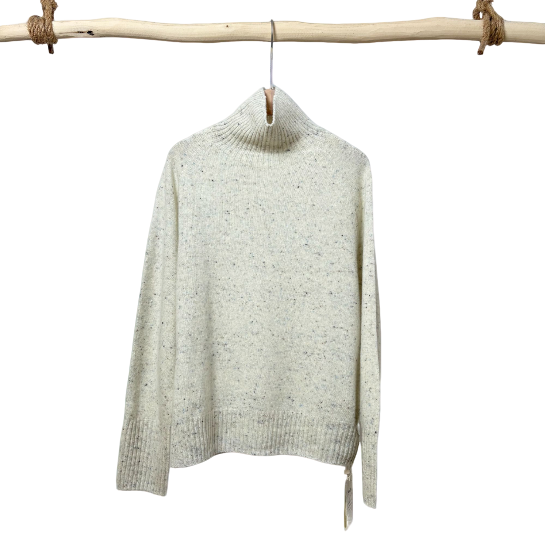 秋冬新款轻奢绵羊毛点子纱高领女士羊毛衫针织基础款百搭洋气上衣