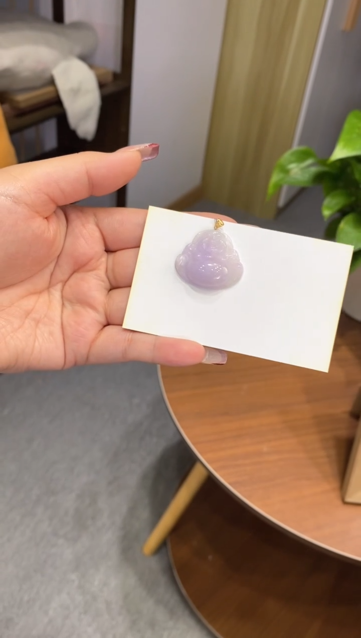 【闪购商品】翡翠吊坠(不含链)18K金镶嵌00008641