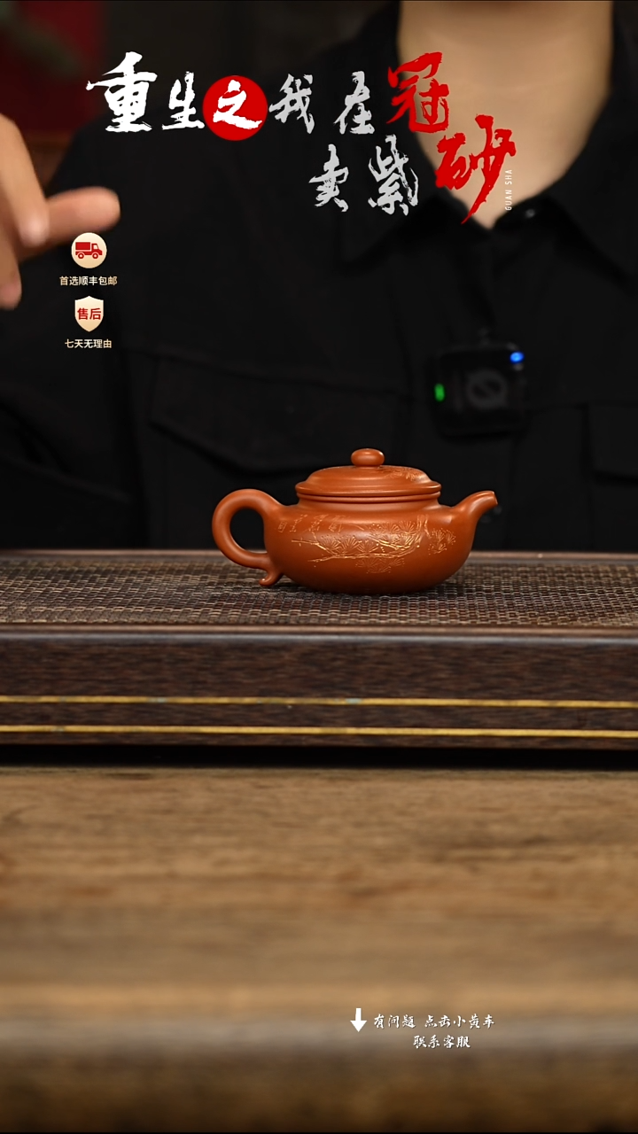 茶壶紫砂冠砂茶器05