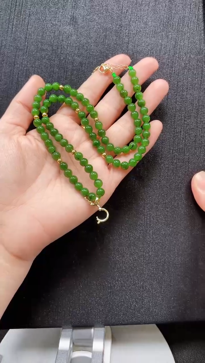 和田玉未镶嵌项链多样性发一