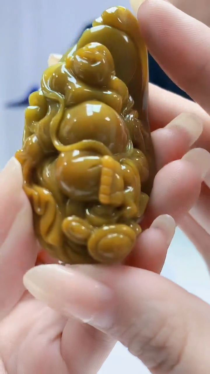 定制翡翠未镶嵌4969DD-毛货挂件82