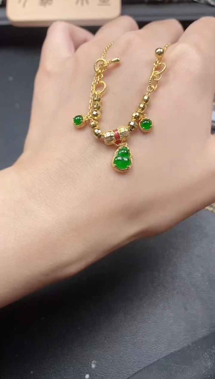 翡翠戒指银S925镶嵌5151-2