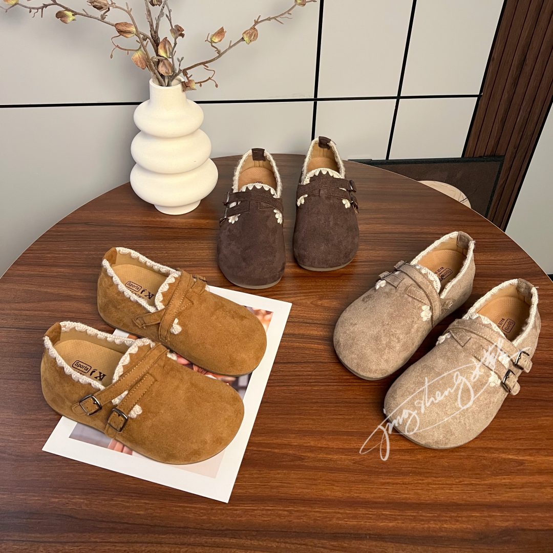 厚底内增高全包勃肯鞋女2025秋季新款一脚蹬单鞋豆豆鞋博肯乐福鞋