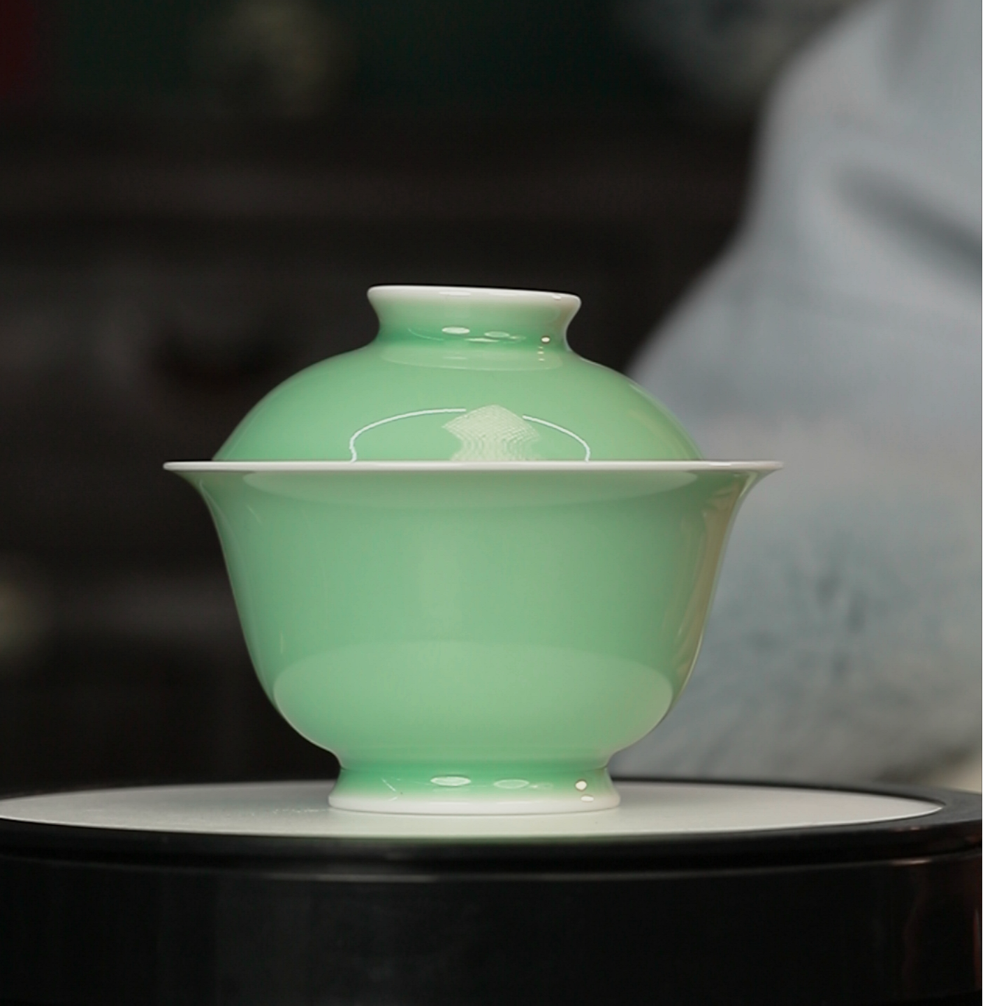 12.30/M46B2/单色釉/二才盖碗