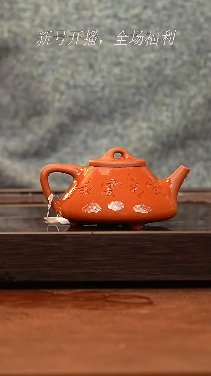 茶壶紫砂12y30赵庄老朱泥子冶200cc