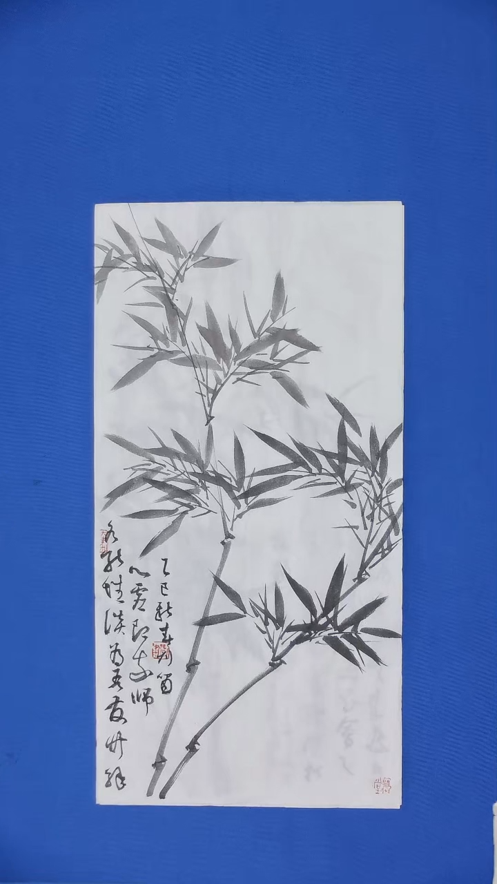 【闪购商品】国画国画刘啸老师国画竹子四尺四裁