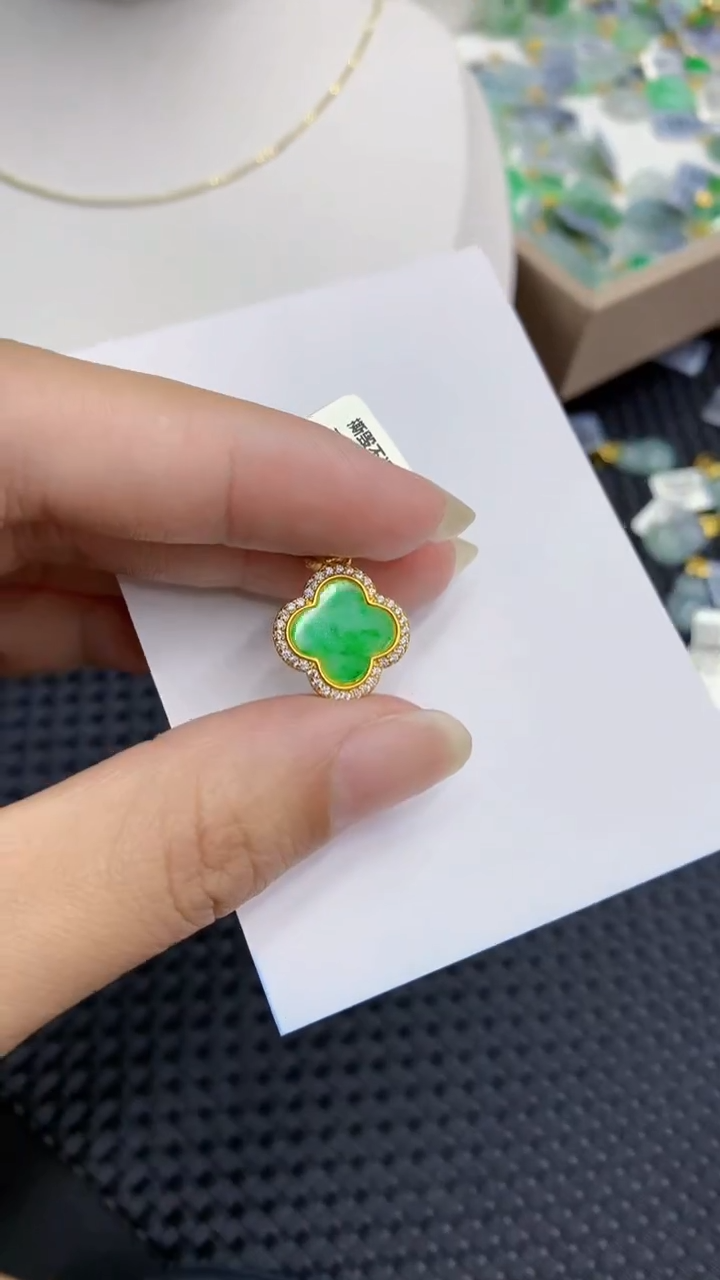 【闪购商品】翡翠颈饰银S925镶嵌            8