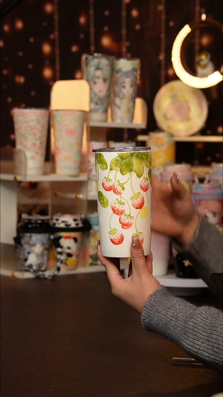 (玉泥）景德镇手工手绘文创陶瓷杯