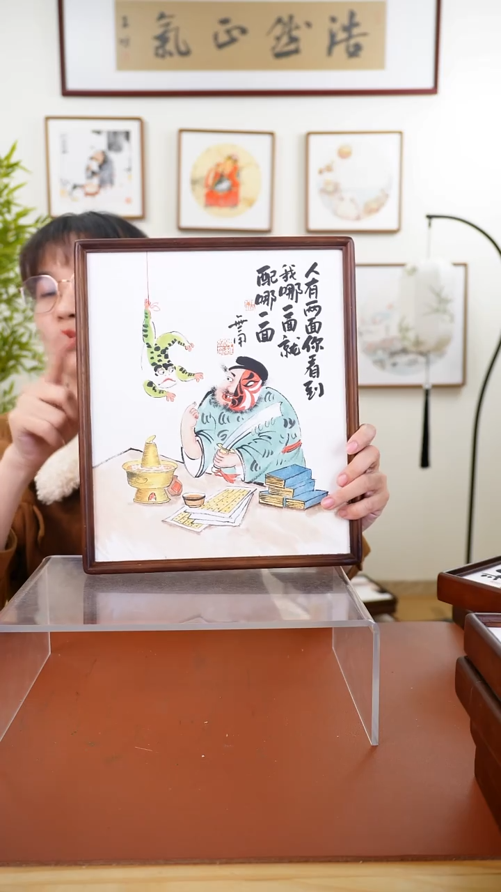 国画仲维利老师作品趣味钟馗